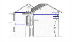 Case medioevali del borgo a Morghengo - opera